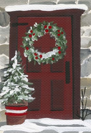 Framed Red Door Print