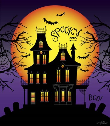 Framed Haunted Mansion Print