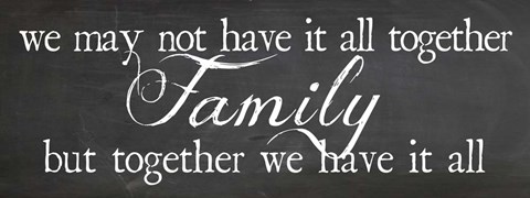 Framed Family Together Print