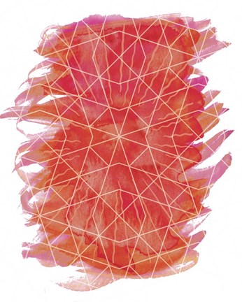 Framed Geometric Fire 1 Print