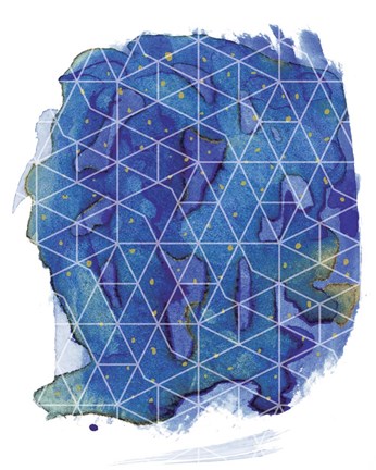 Framed Nightsky 1 Print