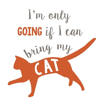 Framed Going Cat Print