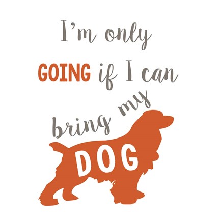 Framed Going Dog Print