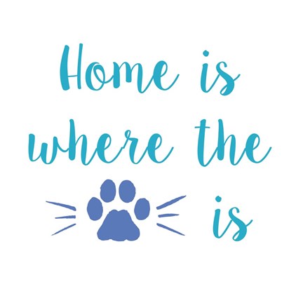 Framed Home Paw Print