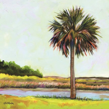Framed Marsh Palm Print