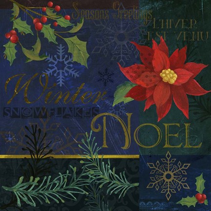 Framed Noel Patch Print