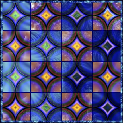 Framed Geometric Forces Print