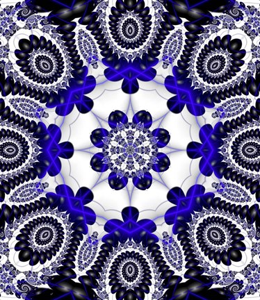 Framed Mod Pod 1 Blue Print