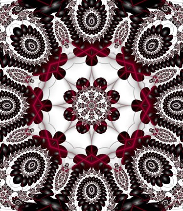 Framed Mod Pod 1 Red Print