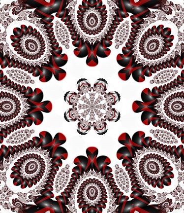 Framed Mod Pod 2 Red Print