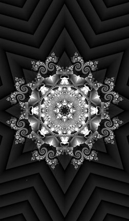 Framed Silver 5 Print