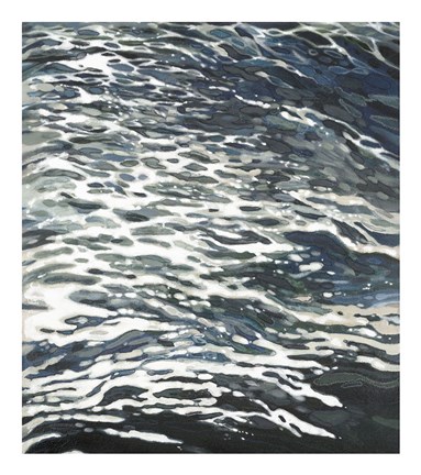 Framed Rough Wake in Gray Print