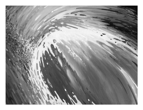 Framed Sweeping Wave Print