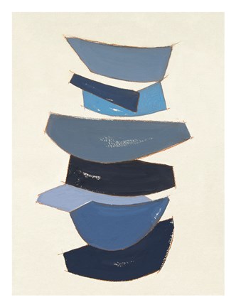 Framed Sea Forms V Print