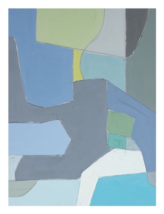 Framed Sea Ranch Color I Print