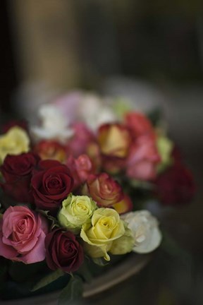 Framed Marchand De Fleurs Print