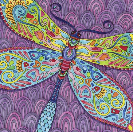 Framed Winged Things 3 Print