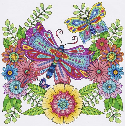 Framed Winged Things 10 Print