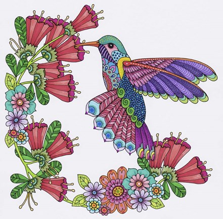 Framed Winged Things 12 Print