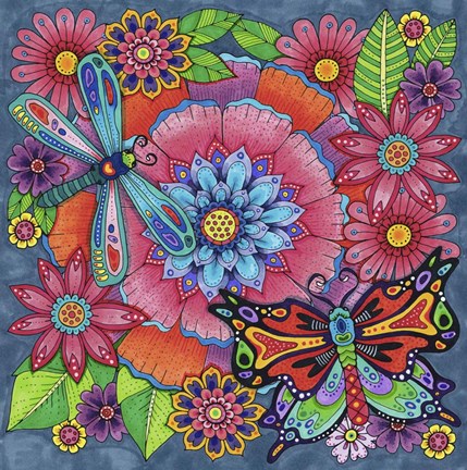 Framed Winged Things 17 Print