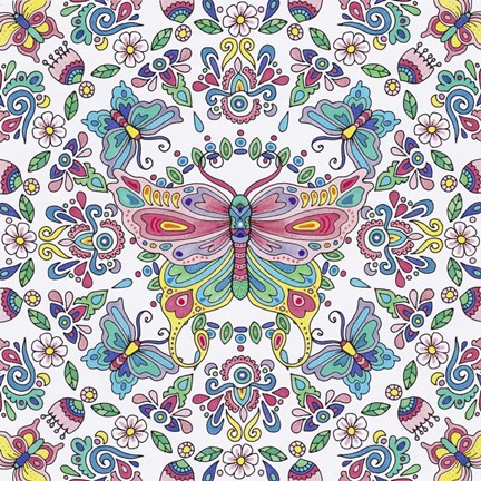 Framed Winged Things 1 Print