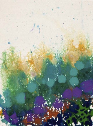 Framed Abstract Garden 2 Print