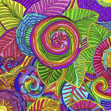 Framed Water Flowers Print