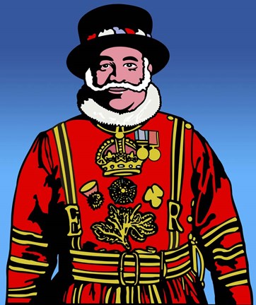 Framed Pop Art - Beefeater Print