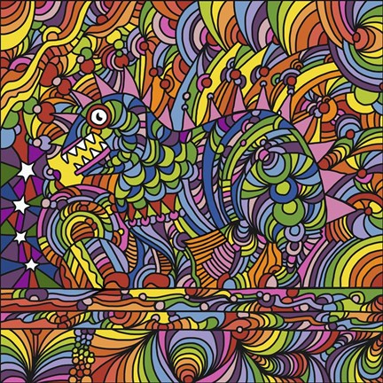 Framed Pop Art - Shane Monster Print