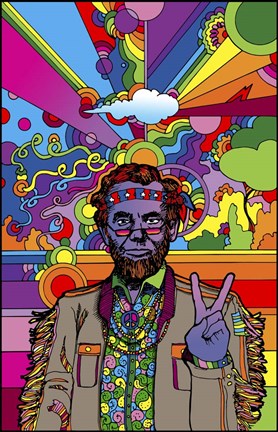 Framed Psychedelic - Abe Print