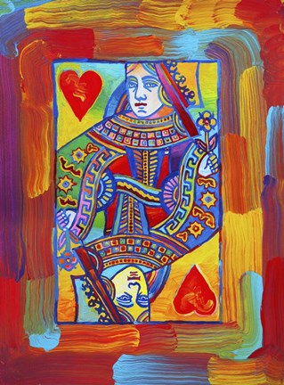 Framed Queen Of Hearts Print