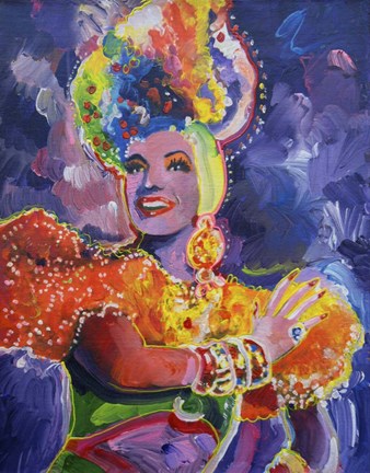 Framed Carmen Miranda 2 Print