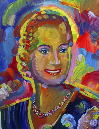 Framed Evita Eva Perone Print