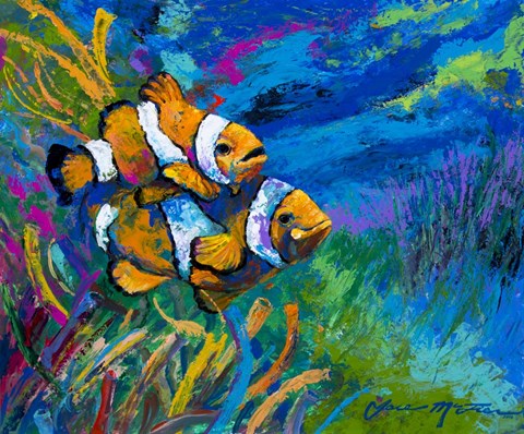 Framed First Date - Smiling Clownfish Print