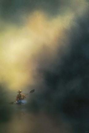 Framed Lone Canoe Print