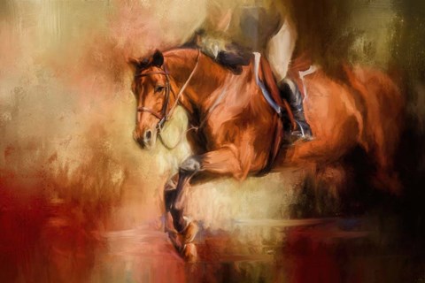 Framed Clearing The Jump Print