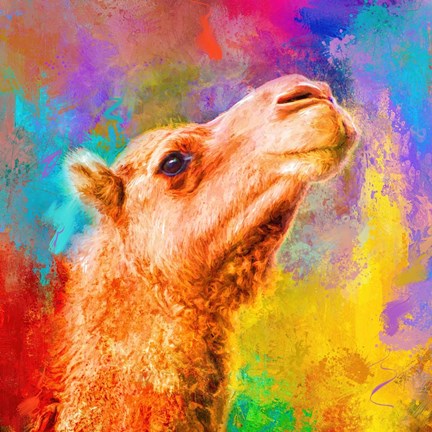 Framed Jazzy Camel Print