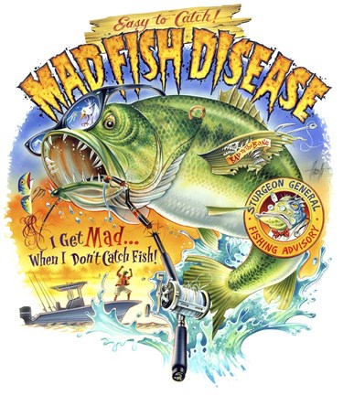 Framed Mad Fish Print