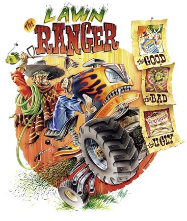 Framed Lawn Ranger Print