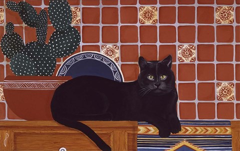 Framed Russian Blue Print