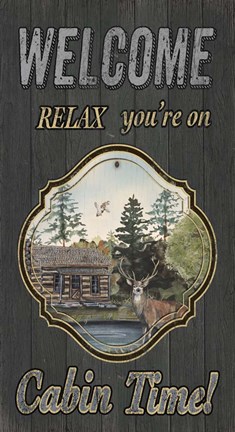 Framed Wilderness Lodge-F Print