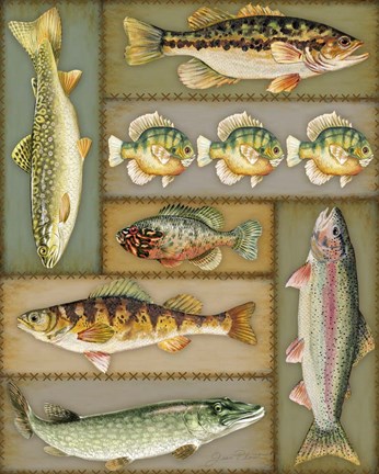 Framed Wilderness Lodge-M Print