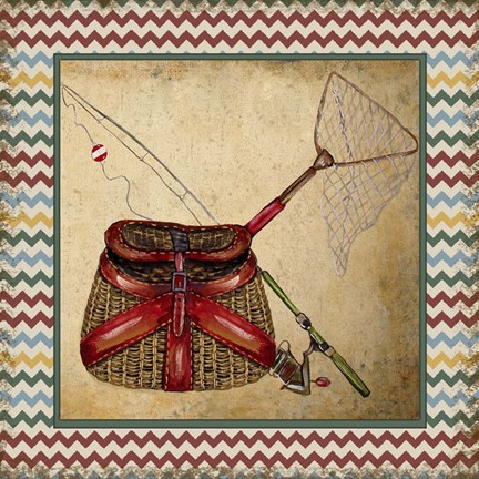 Framed Wilderness Lodge-Q4-B Print