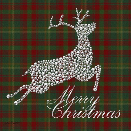 Framed Merry Christmas Plaid Print