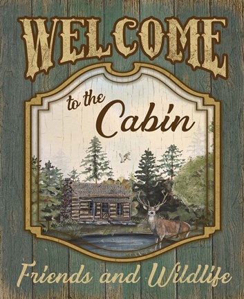 Framed Wilderness Lodge-A Print