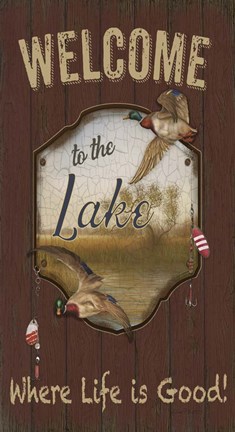 Framed Wilderness Lodge-D Print