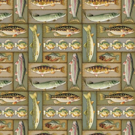 Framed Wilderness Lodge-N Print