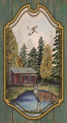 Framed Wilderness Lodge-B2 Print