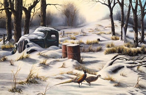 Framed Winter Retreat Print