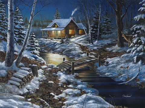 Framed Woodland Retreat Print